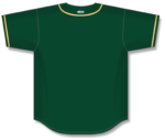 Full Button Baseball Jerseys BA5500-OAK-G01