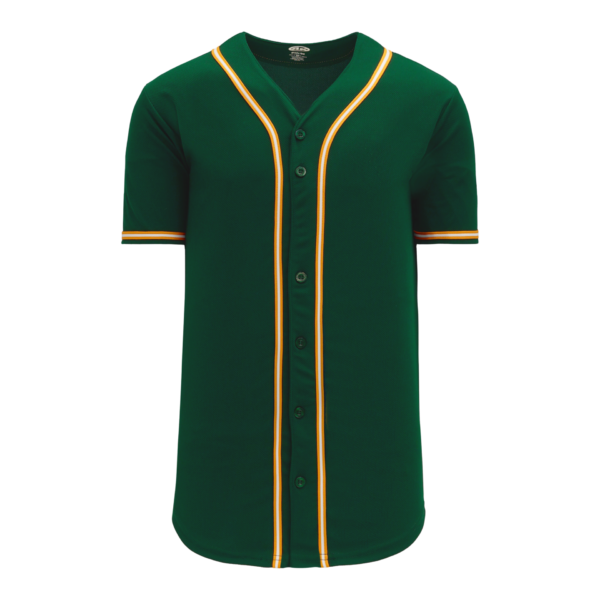 Full Button Baseball Jerseys BA5500-OAK592