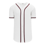 Full Button Baseball Jerseys BA5500-ATL598