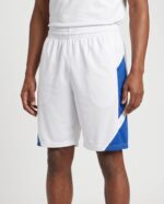 Step Back Modern Fit Basketball Shorts worn by a model