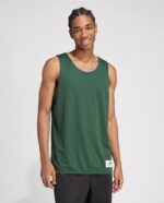 B Core Reversible Basketball Jersey worn by a model