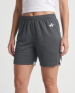 Ladies On The Rise Basketball Shorts worn by a model