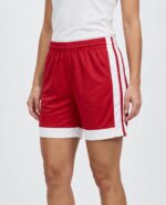 Ladies Single Ply Basketball Shorts worn by a model