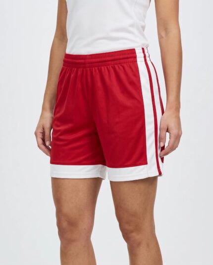 Ladies Single Ply Basketball Shorts worn by a model