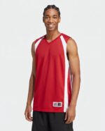 Double Ply Reversible Basketball Jersey worn by a model