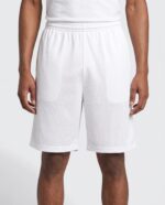 Mesh Tech Basketball Shorts worn by a model