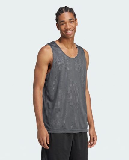C2 Mesh Reversible Basketball Jersey worn by a model