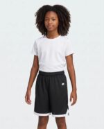 Youth Elite Basketball Shorts Powered By Coolcore worn by a model