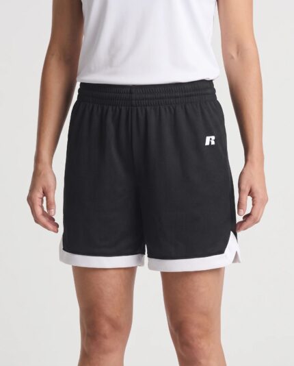 Ladies Elite Basketball Shorts Powered By Coolcore worn by a model
