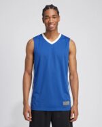 Match Up Basketball Jersey worn by a model