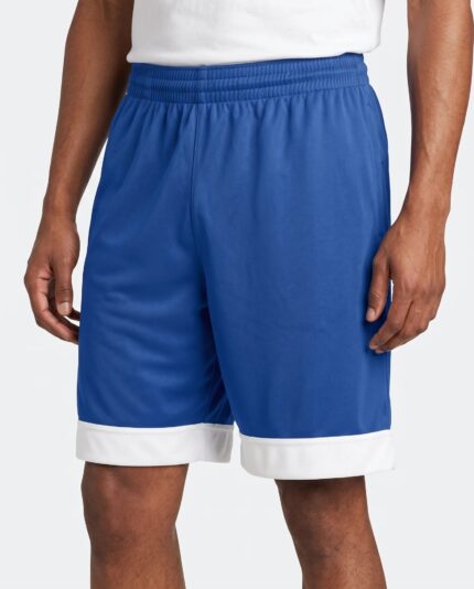 Swish Reversible Basketball Shorts worn by a model