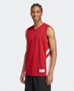 B Pivot Reversible Basketball Jersey worn by a model