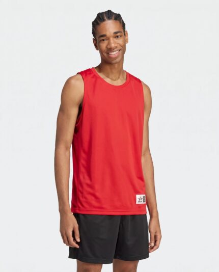 On The Rise Basketball Jersey worn by a model