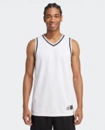 Retro Basketball Jersey worn by a model